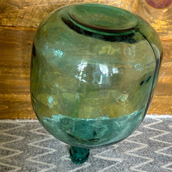 8 Liter Demijohn, Viresa Green Glass Bottle Jug Vintage Antique Carboy - Picture 2 of 16